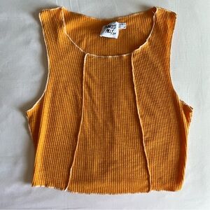 Princess Polly orange stitch tank